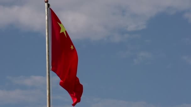 Vlag van china — Stockvideo