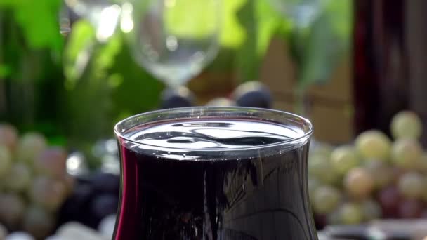 Goutte de vin Créer des éclaboussures . — Video