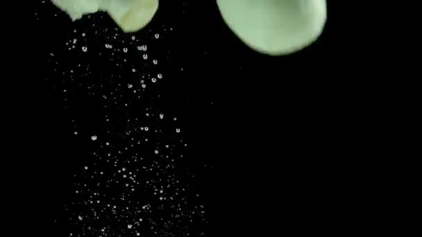 Les champignons tombent dans l'eau 