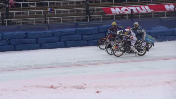 Campeonato Mundial de Speedway em Almaty — Vídeo de Stock