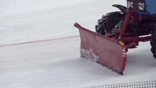 Chaussée d'équipement de déneigement — Video