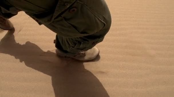 巡逻的沙漠 — 图库视频影像