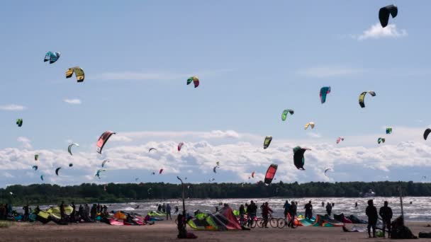 Actividades de lazer no mar — Vídeo de Stock