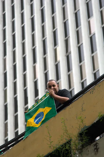 Protest gegen Bundesregierung in Brasilien — Stockfoto