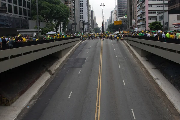 A Brazil Szövetségi kormány korrupció elleni tiltakozás — Stock Fotó