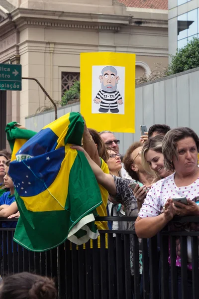 Protest against federal government corruption in Brazil — Stock Photo, Image