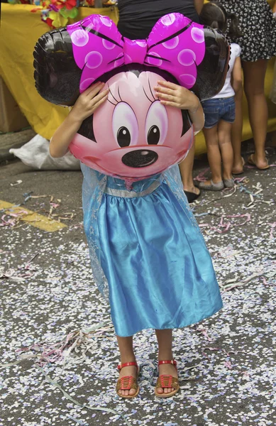 Brazilian carnival street parade in Sao Paulo — Stock Photo, Image