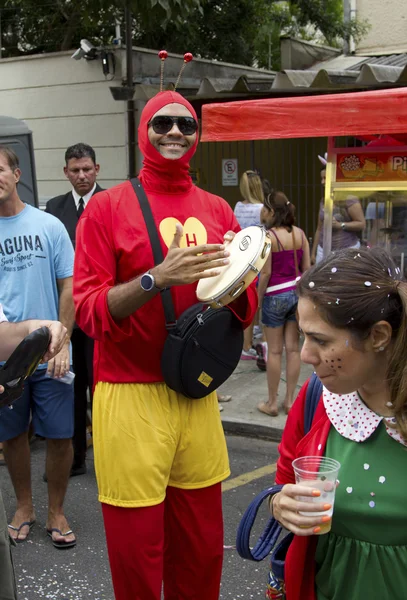 Brazilian carnival street parade in Sao Paulo — Stock Photo, Image