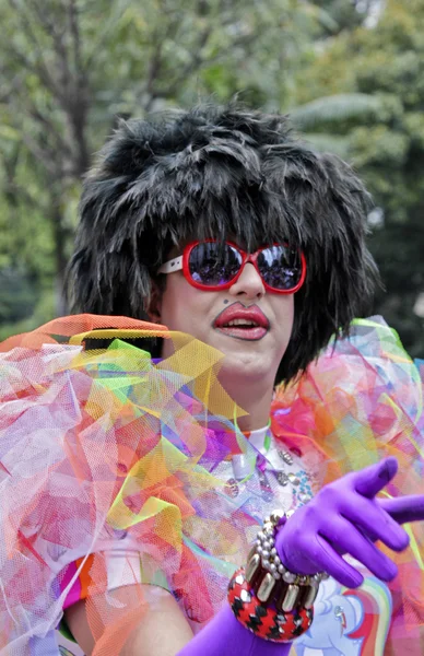 Drag Queen w Pride Parade Sao Paulo — Zdjęcie stockowe