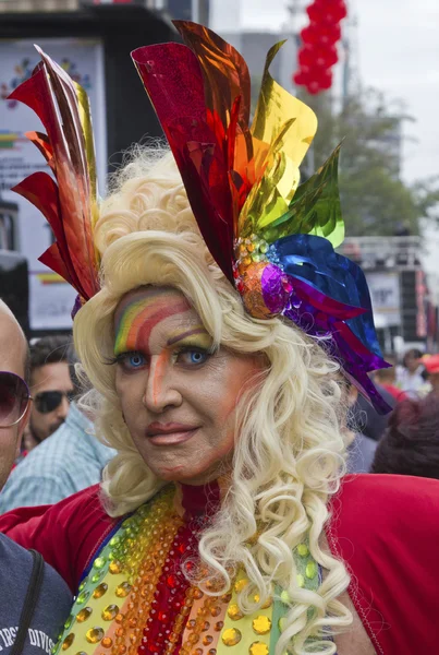 Drag Queen w Pride Parade Sao Paulo — Zdjęcie stockowe