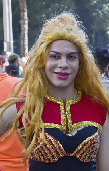 Drag Queen in Pride Parade Sao Paulo — Stock Photo, Image