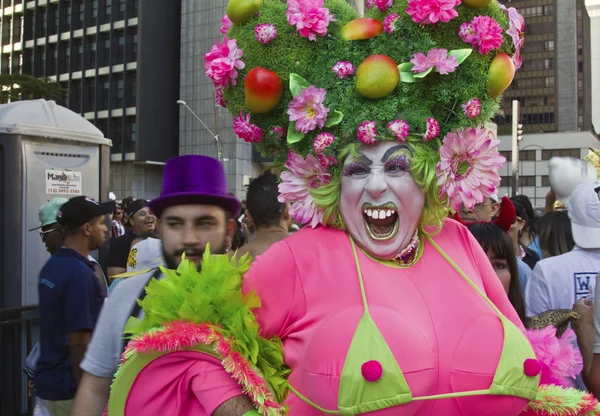 Drag Queen bei Pride Parade in Sao Paulo — Stockfoto