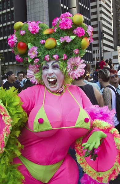 Drag Queen in trots Parade Sao Paulo — Stockfoto