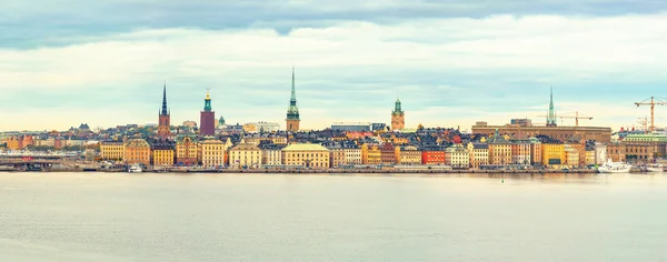 Panorama van de oude binnenstad Stockholm — Stockfoto