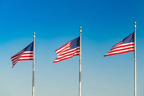 Флаги США — стоковое фото