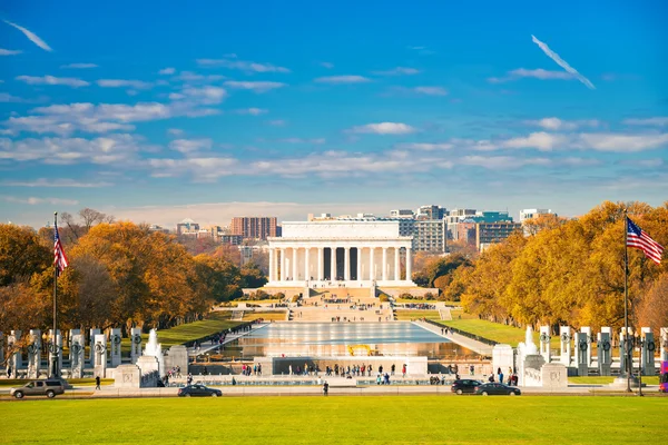 Lincolnův pomník ve Washingtonu DC — Stock fotografie