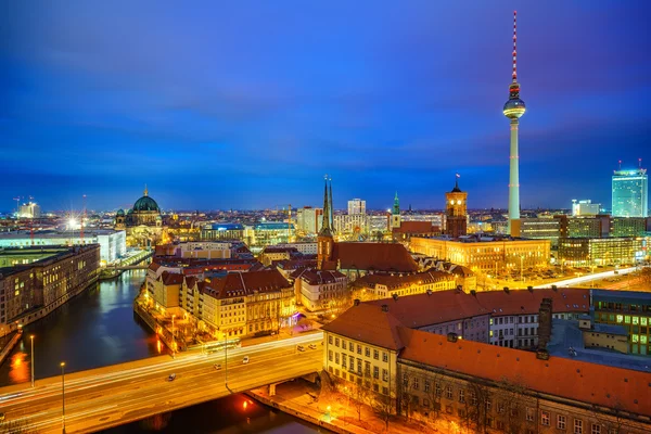 Flygfoto från Berlin, Tyskland — Stockfoto