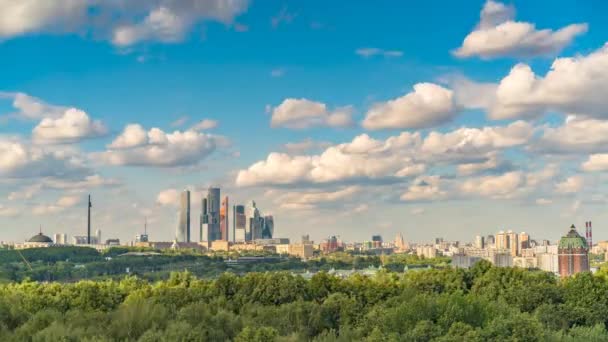 Ciudad de Moscú timelapse — Vídeos de Stock