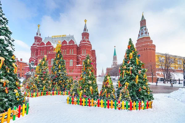 Kersttijd in Moskou Rusland — Stockfoto