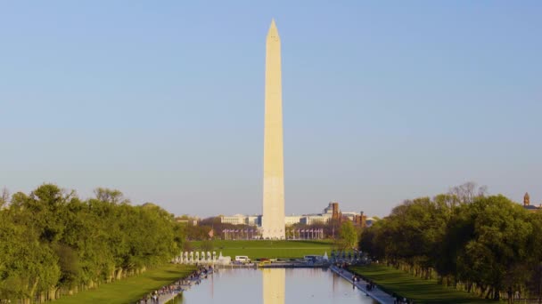 Monumento a Washington DC, EUA — Vídeo de Stock