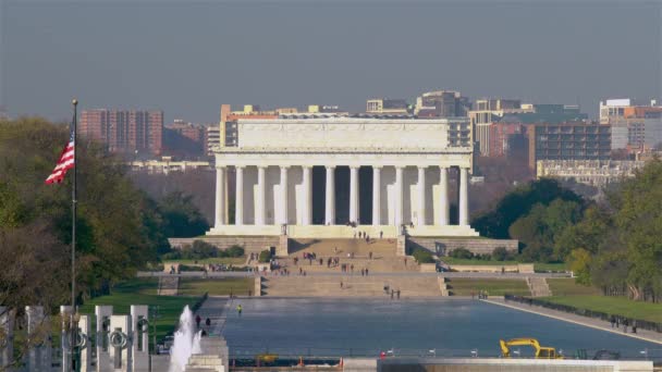 Pomnik Lincolna w Waszyngtonie DC — Wideo stockowe