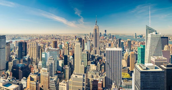 Manhattan aerial view — Stock Photo, Image