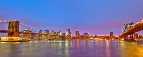 Blick auf manhattan von brooklyn — Stockfoto