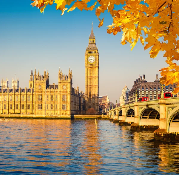 Grote ben en huizen van het parlement, Londen — Stockfoto