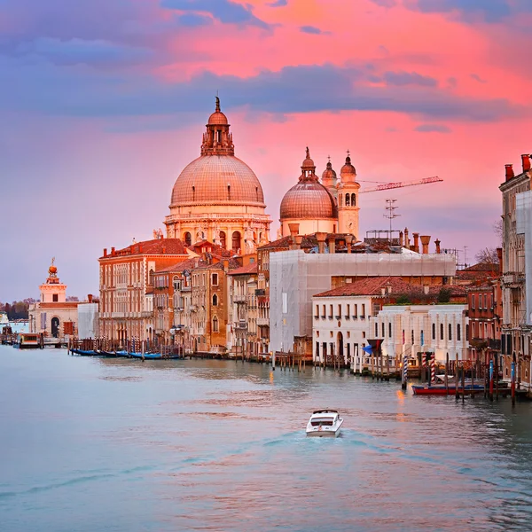 Canal Grande vid solnedgången — Stockfoto