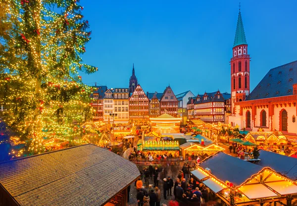 Mercado de Navidad en Frankfurt — Foto de Stock