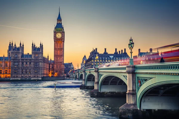 Grote ben en huizen van het parlement, Londen — Stockfoto