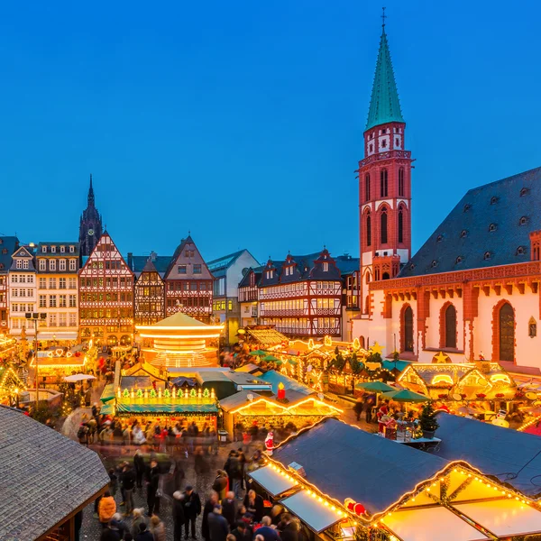 Mercado de Navidad en Frankfurt — Foto de Stock