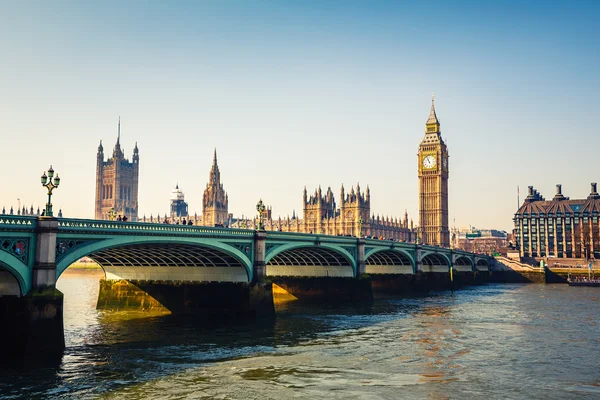 Grote ben en huizen van het parlement, Londen — Stockfoto