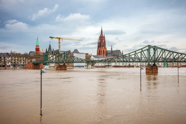 Povodeň ve Frankfurtu — Stock fotografie