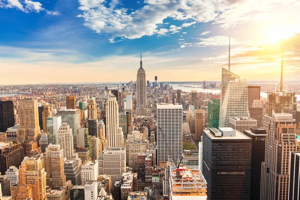 Manhattan-Luftaufnahme — Stockfoto