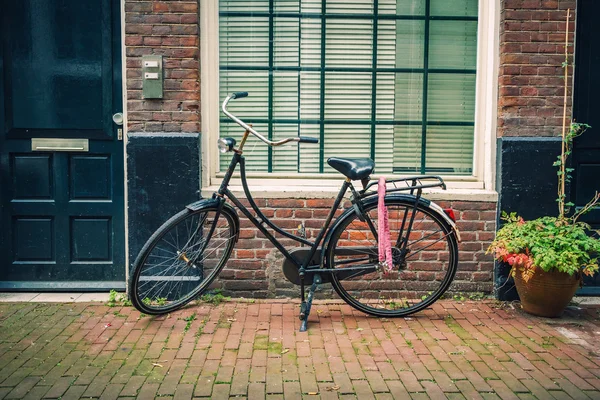 Cykel i amsterdam - Stock-foto