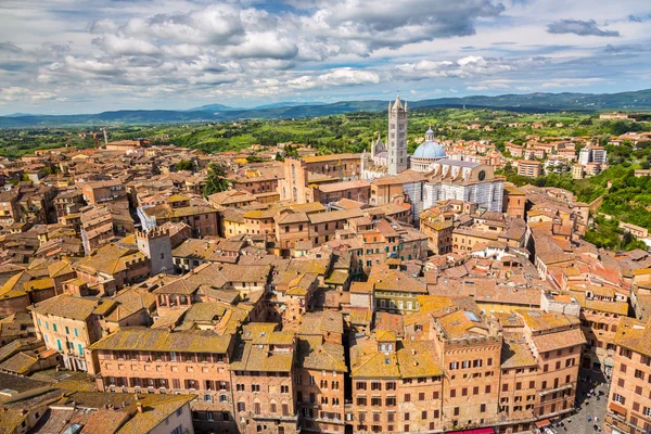 Flygfoto över siena — Stockfoto