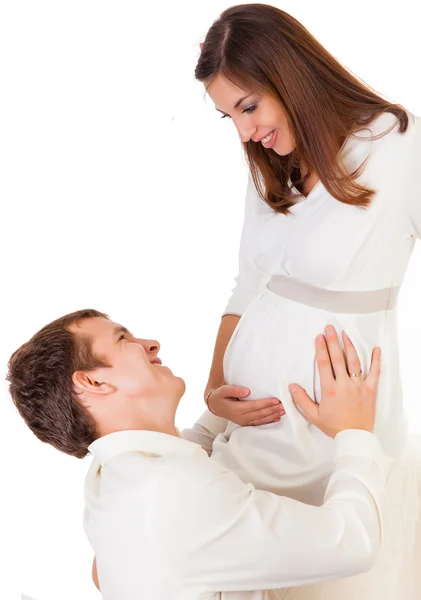 Paar erwartet ein Baby — Stockfoto