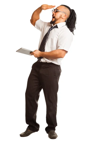 Crazy Student with Book — Stock Photo, Image