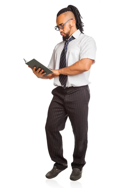 Crazy Student with Book — Stock Photo, Image