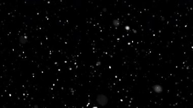 Gerçek kar yavaşça siyah bir zemine düşüyor. Kış örtüsü ya da kar etkisi kadar mükemmel. Birleşim için temiz yağış ideal, tatil görselleri, sinematik kış sahneleri, ve mevsimsel