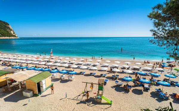 Sirolo Beach'te Conero Milli Parkı, İtalya