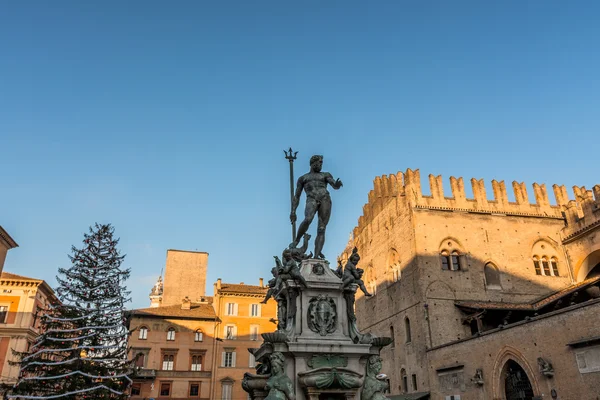 Estátua de Neptuno em Bolonha, Italia — Fotografia de Stock