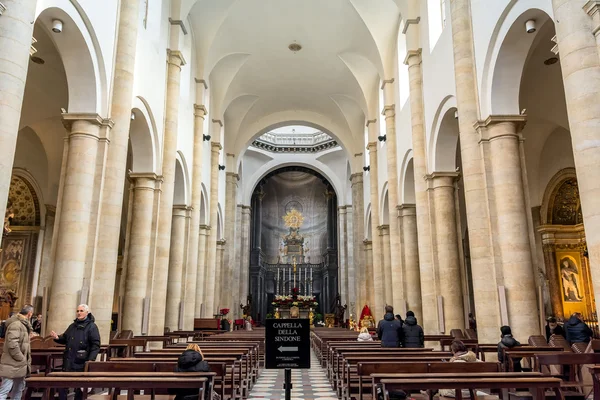 Interieur van de kathedraal van Turijn — Stockfoto