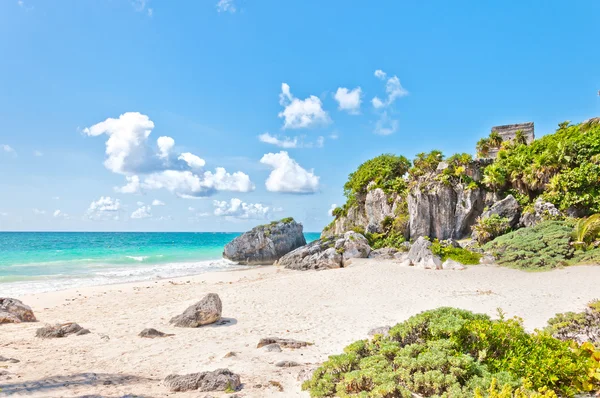 Chrám větru v tulum, Mexiko — Stock fotografie