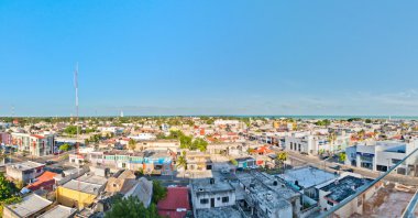 panoramik şehir merkezinde chetumal, Meksika