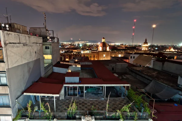 メキシコシティのスカイラインの夜景 — ストック写真