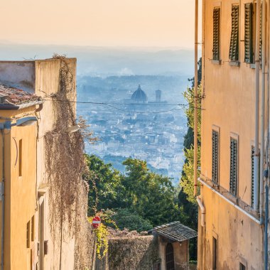 Fiesole Floransa'dan panoramik manzaralı