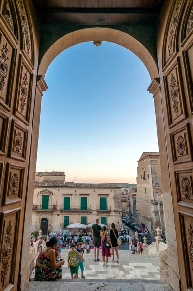 Monastero Benedettino del SS Salvatore in Noto, Sicily, Italy — Stock Photo, Image