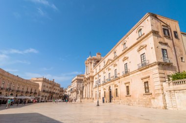 Piazza del Duomo Ortigia, Syracuse, İtalya